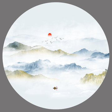 中式水墨畫