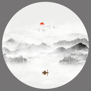 寫意山水畫