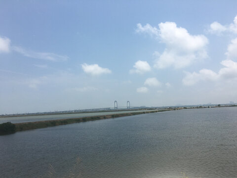 水东湾大桥远景