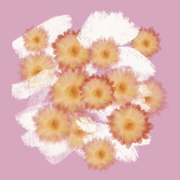 手繪花朵圖案