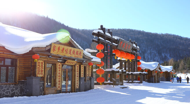 雪乡全景