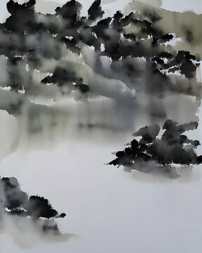 水墨意境中國(guó)風(fēng)背景