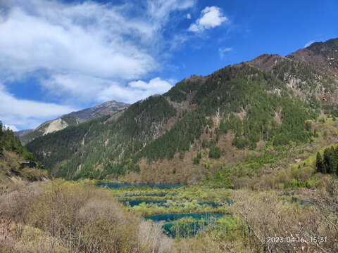 九寨沟山川湖泊