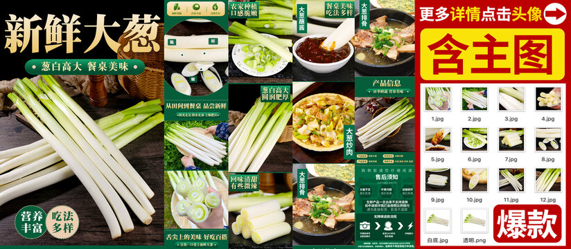 新鮮大蔥詳情