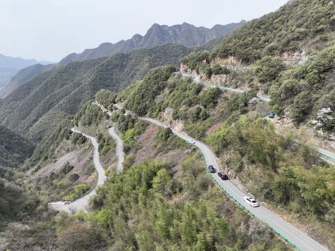 航拍宣城市泾县六道弯