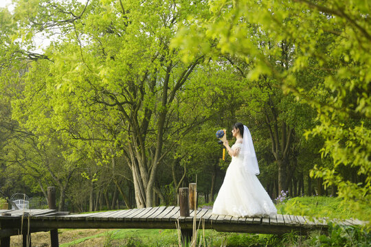 森系婚纱照场景