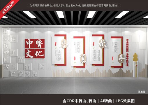 中醫(yī)文化展示展廳墻