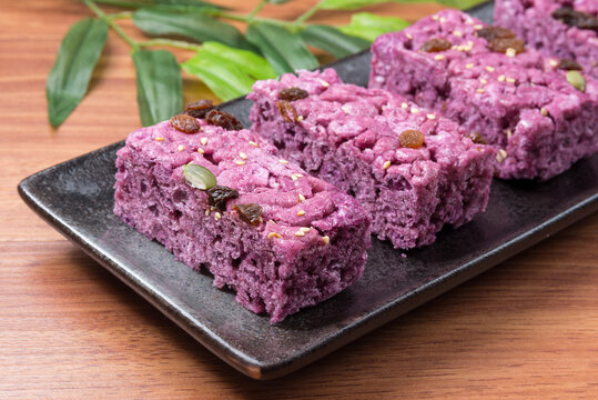 紫薯坚果沙琪玛