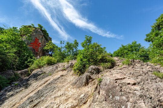 浙江浦江仙华山风景区风光