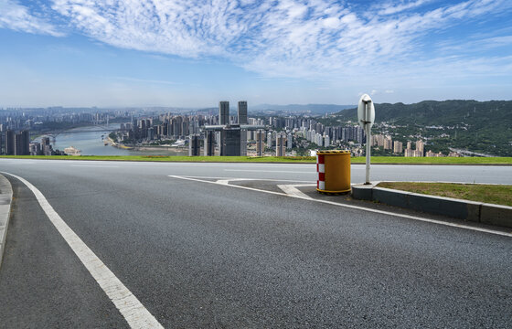 道路交通和城市景观