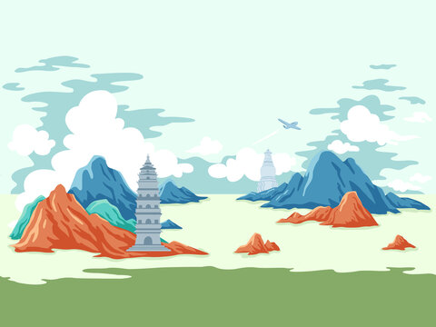 風(fēng)景插畫