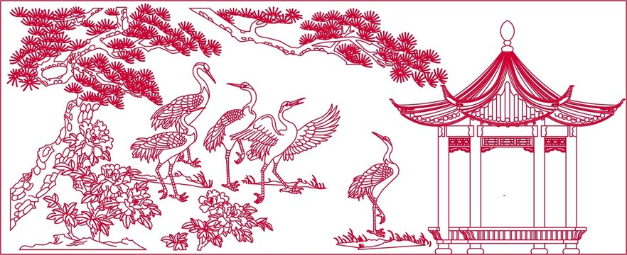 松下亭子圖