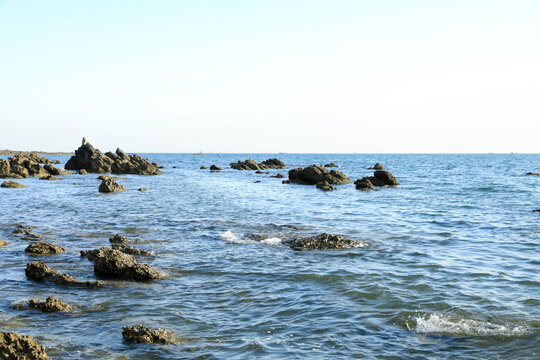 大海海边海浪海水浪花岸边