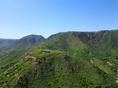 河南新密伏羲山航拍