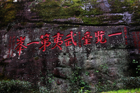 武夷山摩崖石刻武夷第一峰