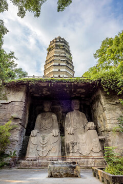 重庆大足石刻北山石刻多宝塔