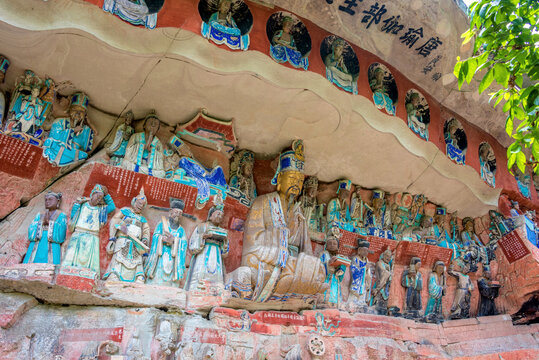 中国重庆大足石刻宝顶山景区