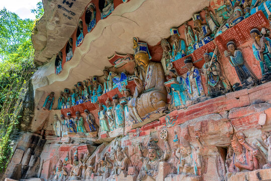 中国重庆大足石刻宝顶山景区