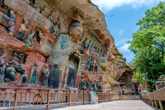 中国重庆大足石刻宝顶山景区