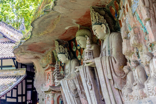 中国重庆大足石刻宝顶山景区