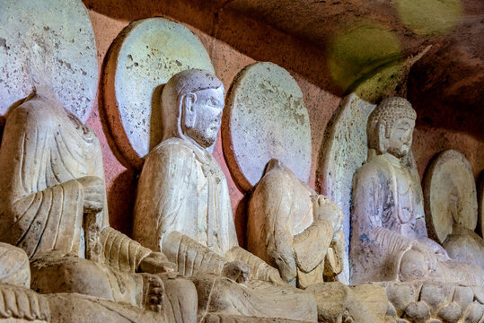 中国重庆大足石刻北山石刻景区