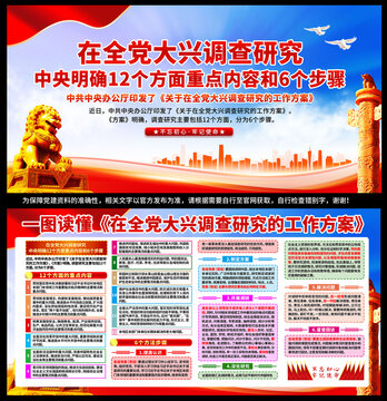 在全黨大興調(diào)查研究的工作方案