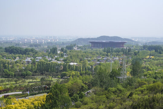 北京怀柔雁栖湖俯瞰