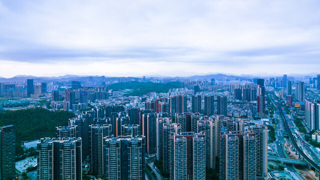 城市建筑高楼深圳龙岗