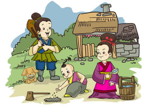 田園風光播種