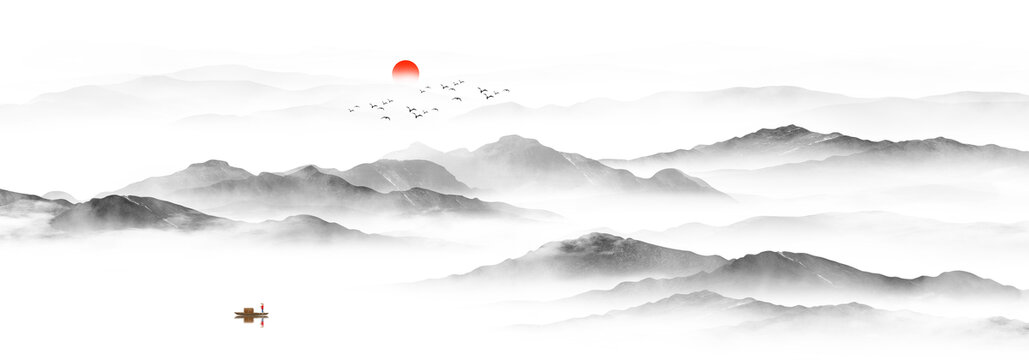 新中式山水畫