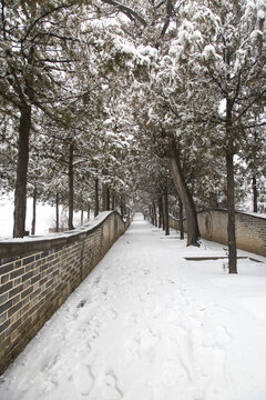 道路积雪