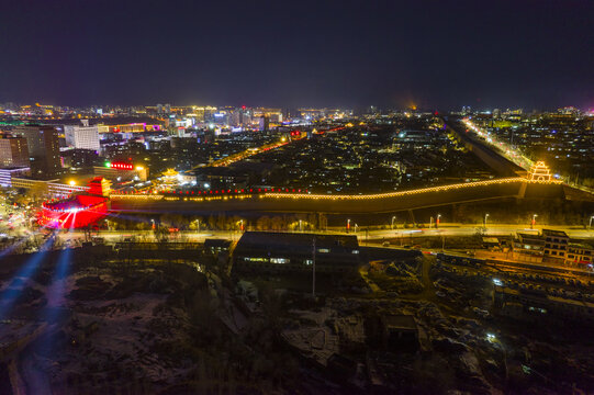 榆林夜景