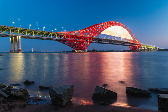 广州南沙明珠湾大桥全貌
