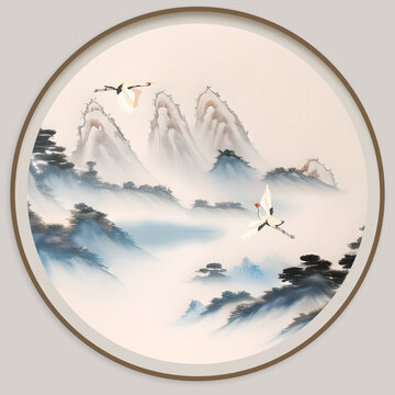 国画山水风景