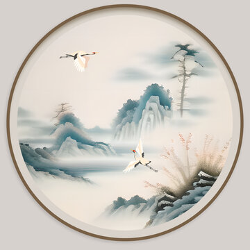 國(guó)畫(huà)山水風(fēng)景