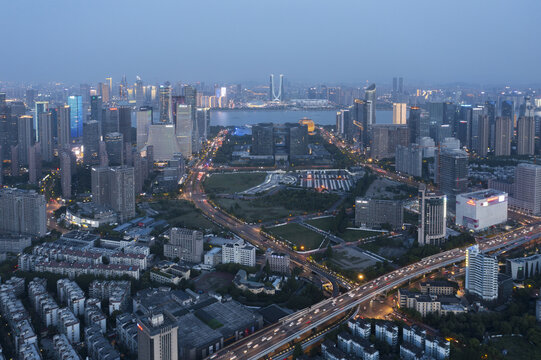 杭州钱江新城夜景