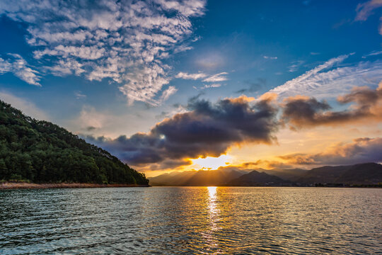 千岛湖夏日湖面风光