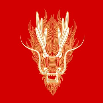 龍插畫矢量