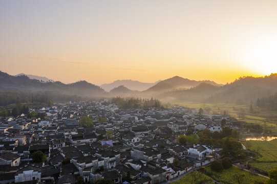 安徽黄山市歙县徽派西递古村