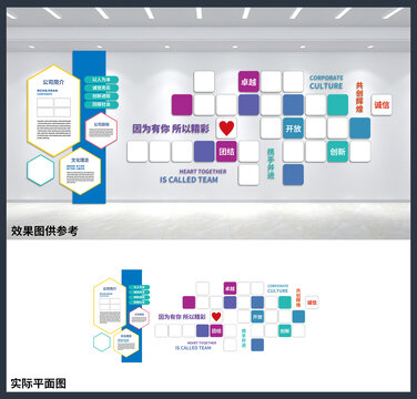 公司企业团队风采宣传展板