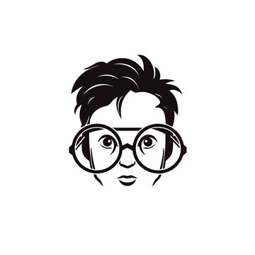 眼镜男孩logo