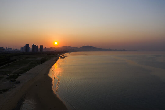 滨海日落