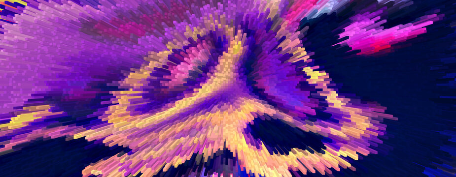 藍色夢幻抽象地毯