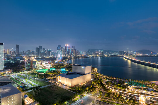 深圳宝安欢乐港湾夜景