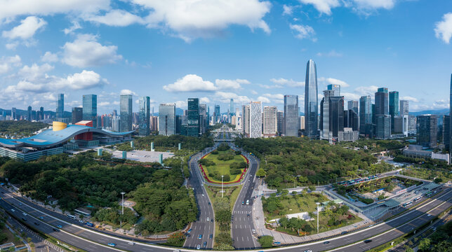 深圳福田CBD与深南大道