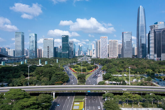 深圳福田CBD与深南大道