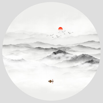 中式山水畫