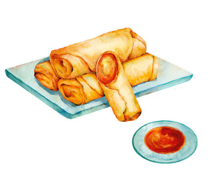 中國(guó)傳統(tǒng)美食春卷