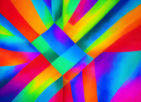 幾何色塊拼接地毯