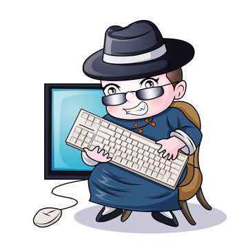 鍵盤俠卡通